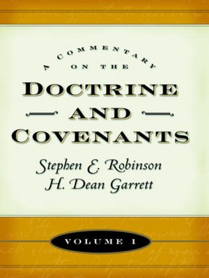 cover image of Commentary on the Doctrine and Covenants